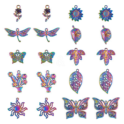 20Pcs 10 Style Alloy Pendants FIND-TA0003-92-1