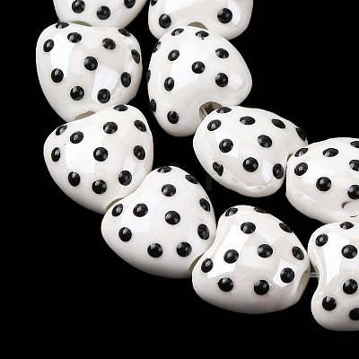Handmade Porcelain Beads PORC-K010-07D-1