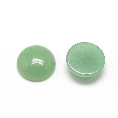 Natural Green Aventurine Cabochons G-R416-8mm-43-1