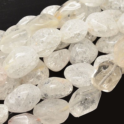 Natural Quartz Crystal Nuggets Bead Strands G-L288-34-1