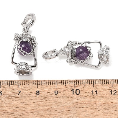 Natural Amethyst Pendants GG-CBA0251-04P-10-1