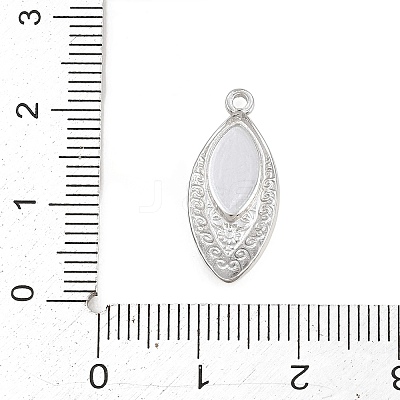 304 Stainless Steel Pendant Cabochon Setting SA-CBA038A-04P-1