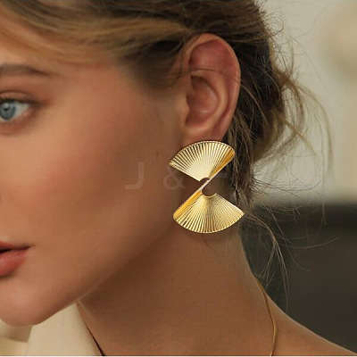 Alloy Dangle Stud Earrings WG37B66-01-1