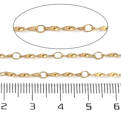 304 Stainless Steel Twist Bar Link Chains CHS-C015-08G-1