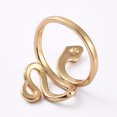 Adjustable Brass Cuff Rings LS-RJEW-G096-32G-1
