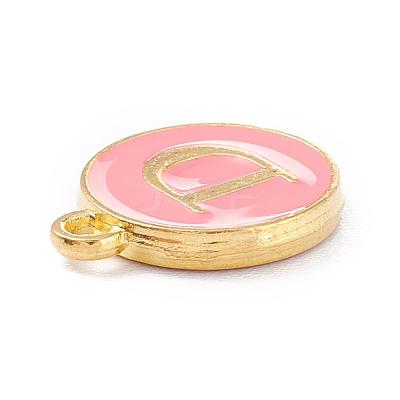 Golden Plated Alloy Enamel Charms ENAM-Q437-14D-1