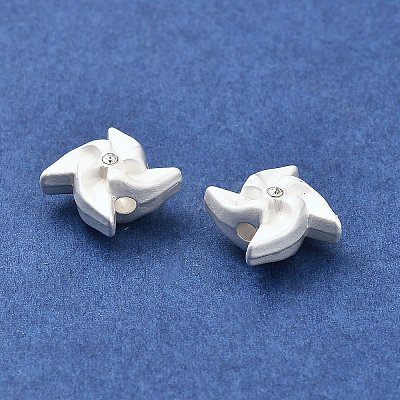 Matte Alloy Beads PALLOY-R145-09MS-1