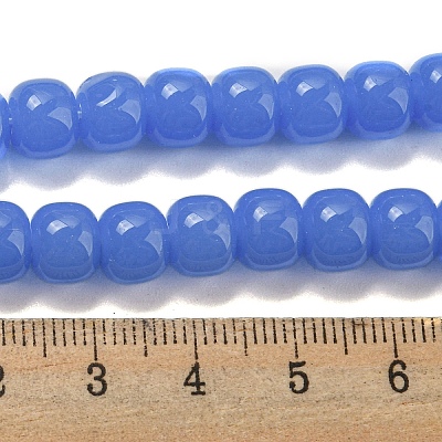 Imitation Jade Glass Beads Strands GLAA-NH0002-A02-1