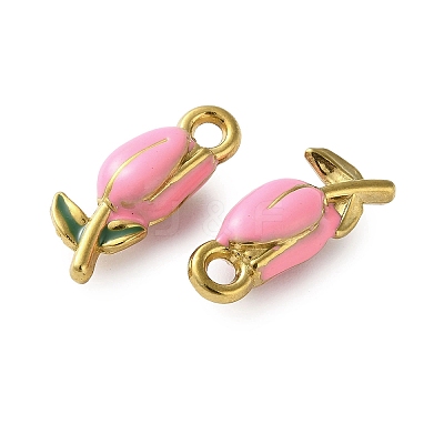 304 Stainless Steel Enamel Pendants STAS-B100-04G-01-1