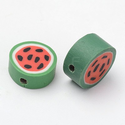 Mixed Fruit Theme Handmade Polymer Clay Beads X-CLAY-Q170-M-1