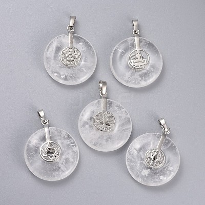 Natural & Synthetic Mixed Stone Pendants G-F640-G-1
