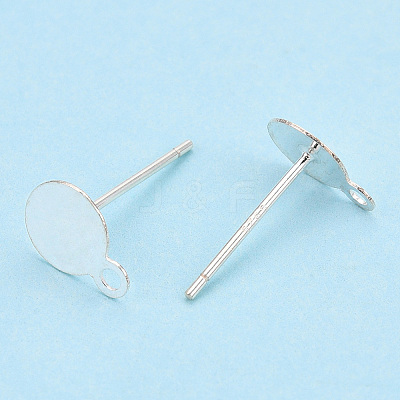 925 Sterling Silver Stud Earring Settings STER-T005-02A-1
