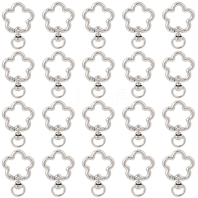 24Pcs Alloy Swivel Clasps FIND-SC0017-49B-1