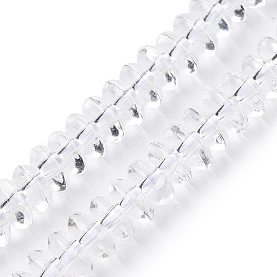 Transparent Glass Beads Strands GLAA-N001-62A-1