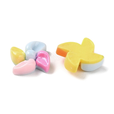 Opaque Resin Cabochons CRES-F030-01B-1