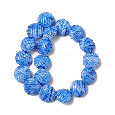 Handmade Lampwork Beads Strand LAMP-C008-04A-1