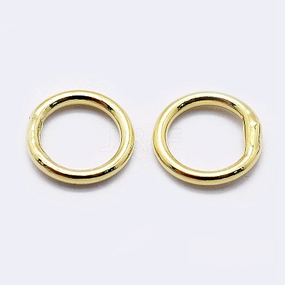 925 Sterling Silver Soldered Closed Jump Rings STER-F036-03G-0.6x4-1