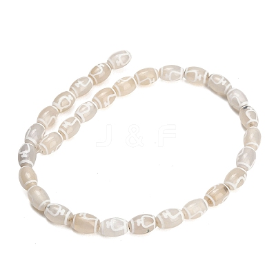 Tibetan Style dZi Beads Strands GG-CBA4812-C04-8X12MM-1