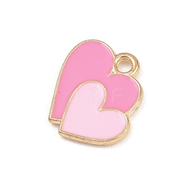 Valentine's Day Alloy Enamel Pendants ENAM-I084-01KCG-23-1