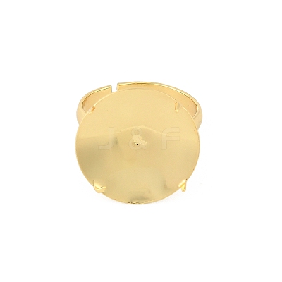 Brass Adjustable Finger Rings Findings KK-A272-04C-G-1