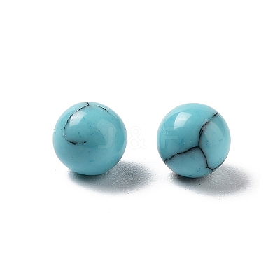 Synthetic Turquoise Sphere Beads G-P520-21-1