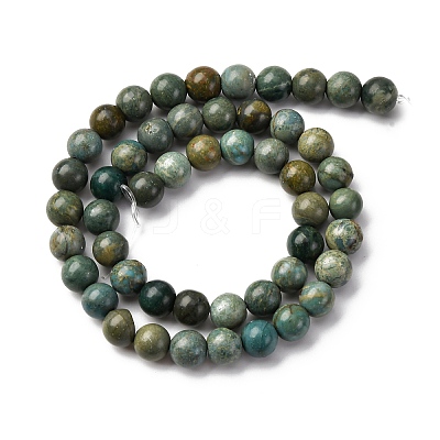 Natural Shoushan Jade Beads Strands G-L624-A01-8mm-1