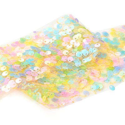 Polyester Elastic Sequin Ribbons OCOR-L045-A12-1
