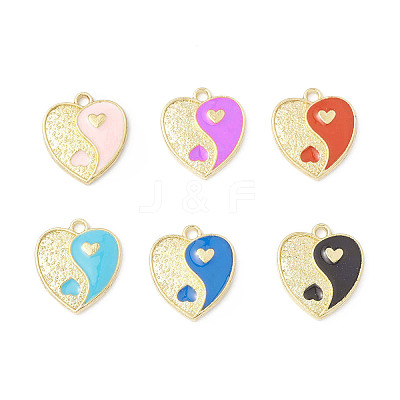 Alloy Enamel Pendants ENAM-G212-05G-1