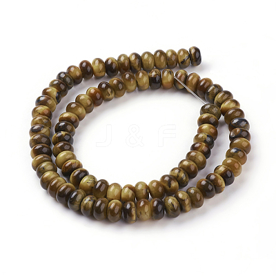 Natural Tiger Eye Beads Strands G-G731-03-8mm-1