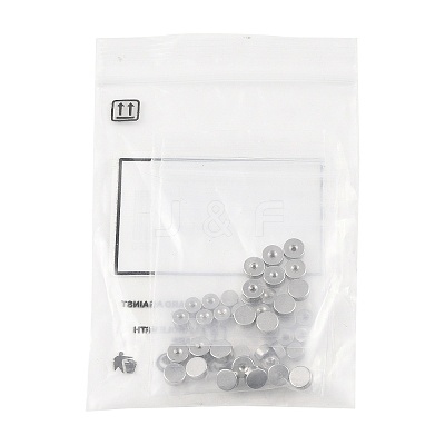 40Pcs 4 Styles 304 Stainless Steel Ear Nuts STAS-FS0002-23-1