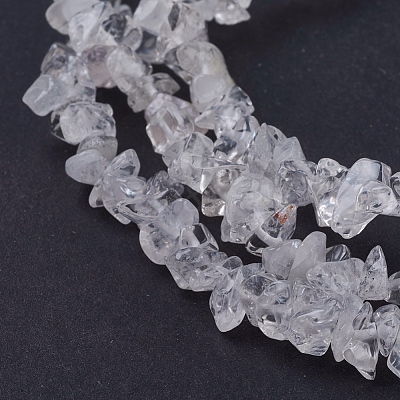 Quartz Crystal Chips Beads Strands G-D283-3x5-2-1