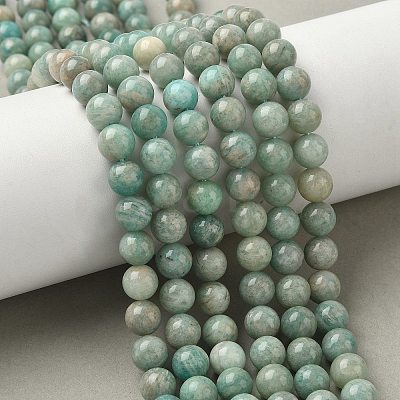 Natural Amazonite Beads Strands G-K068-03-8mm-1