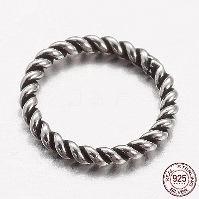 925 Thailand Sterling Silver Soldered Closed Jump Rings STER-P005-13-1