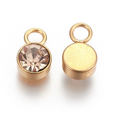 Ion Plating(IP) Glass Rhinestone Charms STAS-F189-B10-1