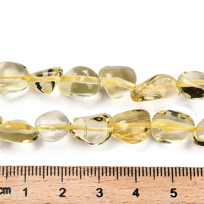 Natural Lemon Quartz(Heated) Beads Strands G-P568-C01-01-1