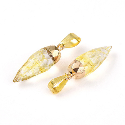 Natural Citrine Pendants G-N345-01B-1