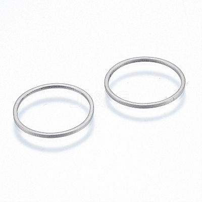 Non-Tarnish 201 Stainless Steel Linking Rings STAS-N090-T14-1-1
