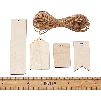 Unfinished Wood Big Pendants WOOD-TA0002-27-1