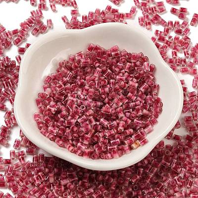 Two Tone Inside Colours Transparent Glass Seed Beads SEED-C004-05F-1