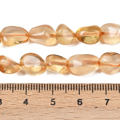 Natural Citrine Beads Strands G-C257-01-1
