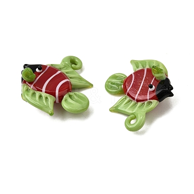 Handmade Lampwork Pendants LAMP-S079-04A-1