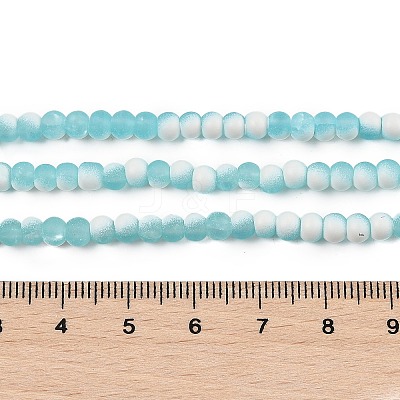 Frosted Crackle Glass Beads X1-GLAA-U001-4mm-M08-1