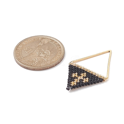 Handmade Japanese Seed Beads Pendants PALLOY-MZ00136-03-1