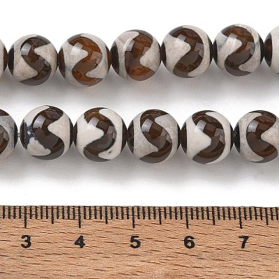 Tibetan Style dZi Beads Strands GG-CBA3DA1-04-1
