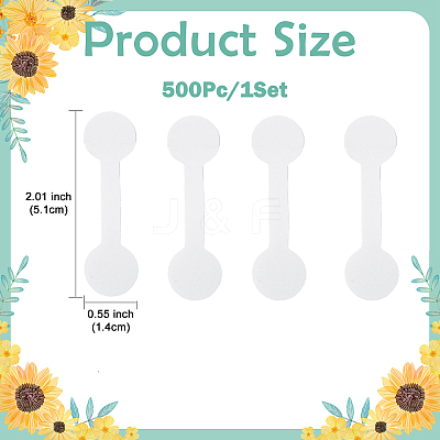 500Pcs Folding Blank Paper Jewelry Price Tags CDIS-FS0001-35B-1