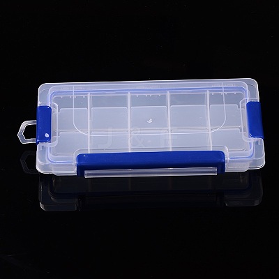 15 Compartments Rectangle Plastic Bead Storage Containers CON-A001-07-1