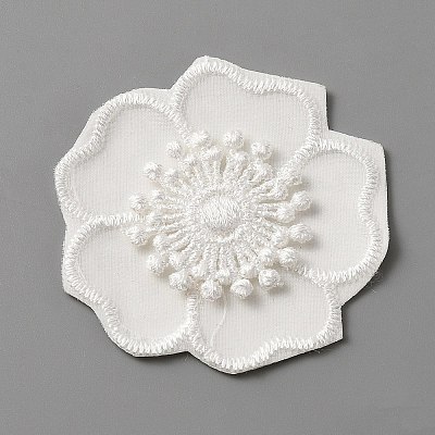 Computerized Embroidery Lace Self Adhesive/Sew on Patches DIY-WH0410-49K-1