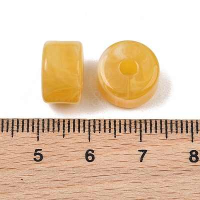 Two-Color Opaque Acrylic Imitation Gemstone Beads AC-CBA3EFE-02Q-1