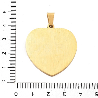 304 Stainless Steel Pendants STAS-F313-08G-1