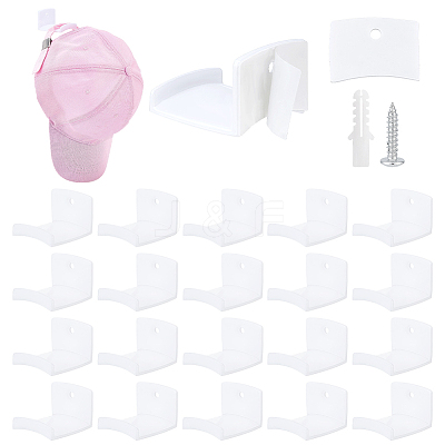 ABS Baseball Cap Hook FIND-WH0173-493B-1